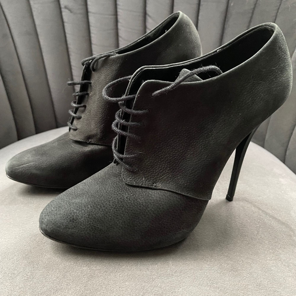 Giuseppe Black Suede Bootie